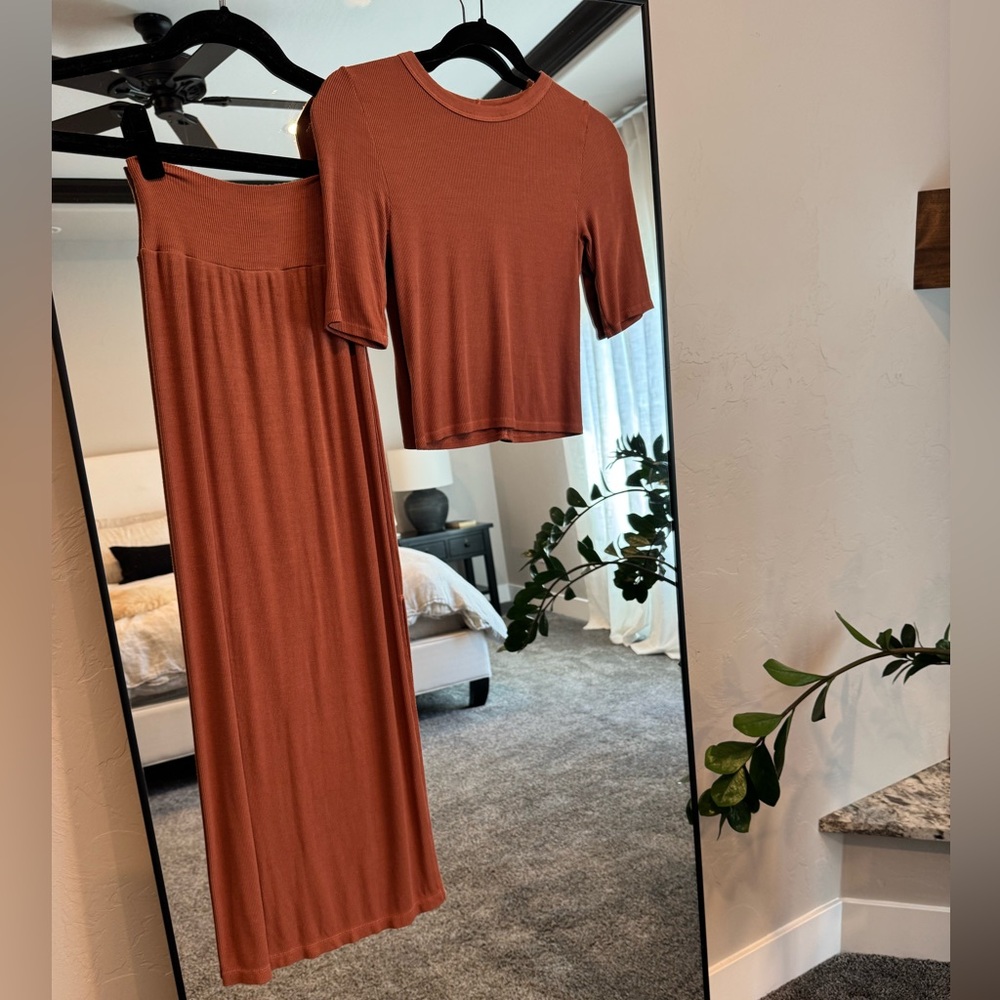 Enza Costa silk rib set